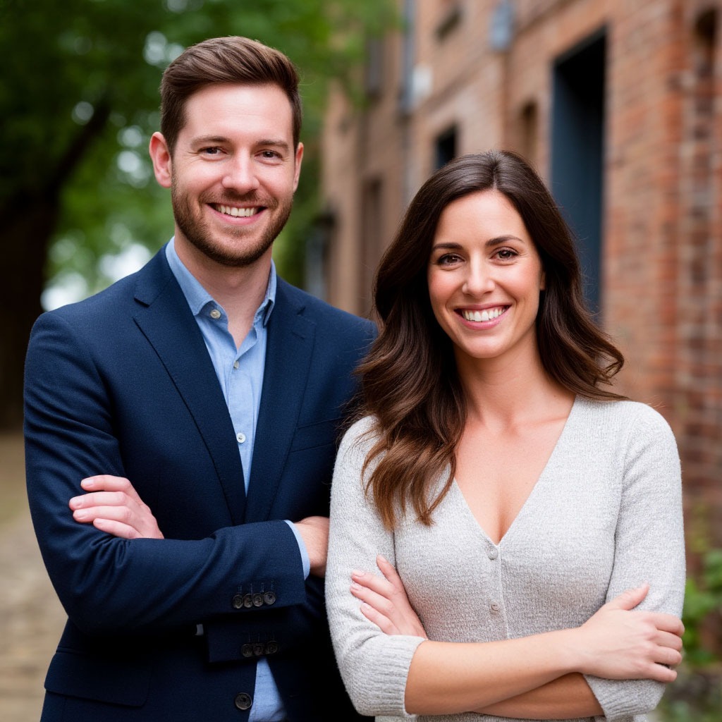 Daniel Ashford and Elena Winters, founders of Floxegeo